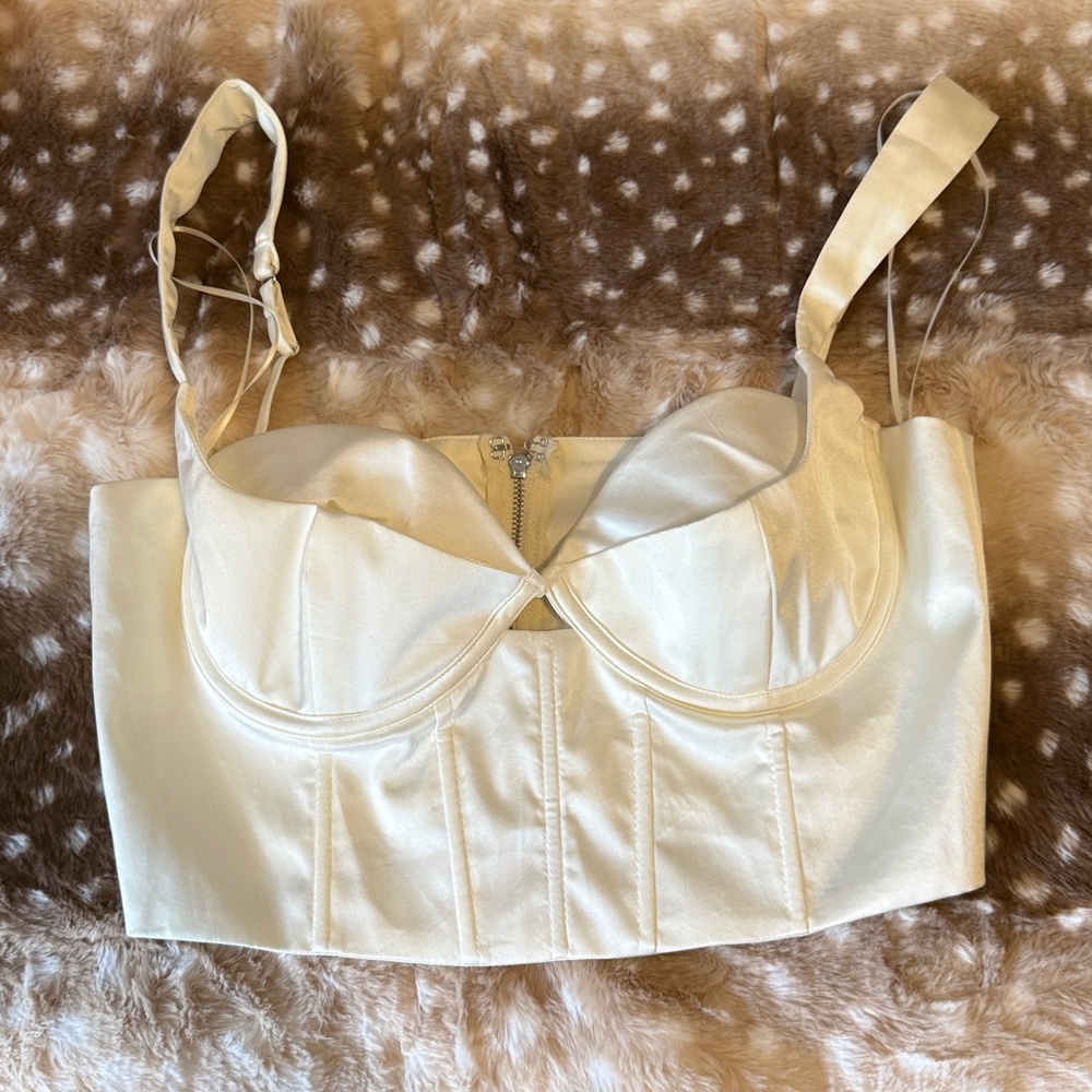 The Vintage Shop Cream Bustier